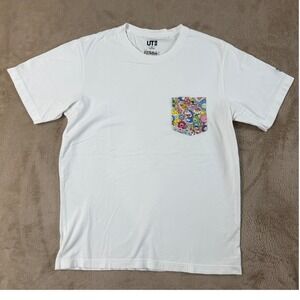 Uniqlo UT x Takashi Murakami x Doraemon Graphic T-Shirt Mens Medium White EUC DM